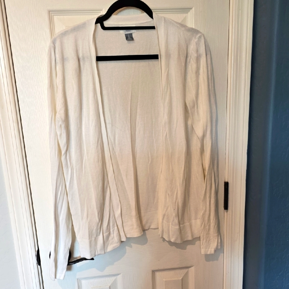 Old Navy Women's White Cardigan Sweater